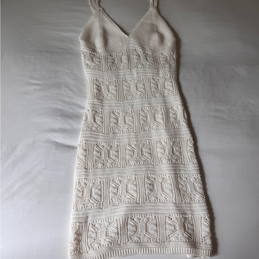 Olive & Oak White Crochet Dress